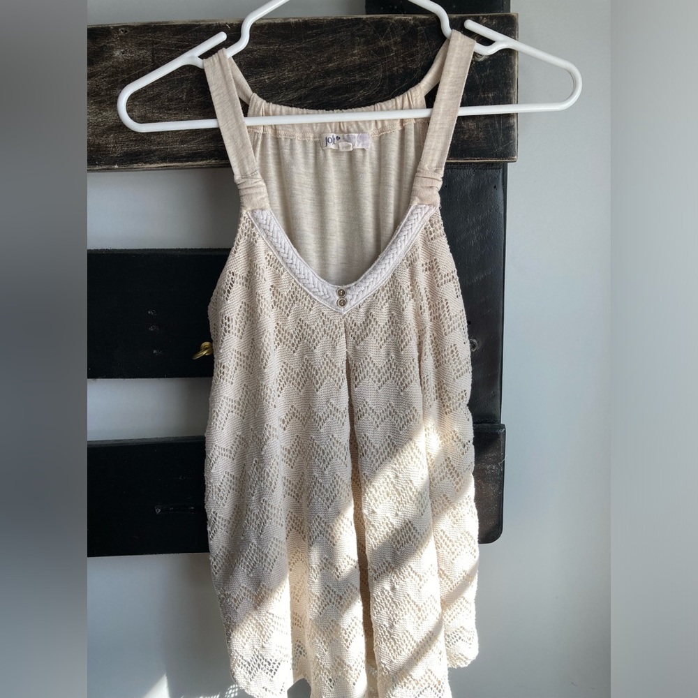 Cream Crochet Detail Blouse